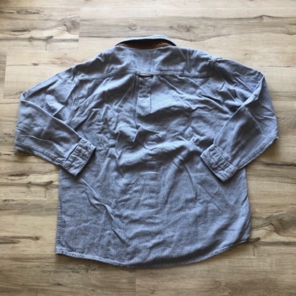 Orvis Houndstooth Men's Blue Button-Up Shirt - Picture 2 of 6